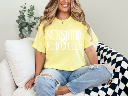 Sunshine & Iced Coffee Tee  - Sublimation